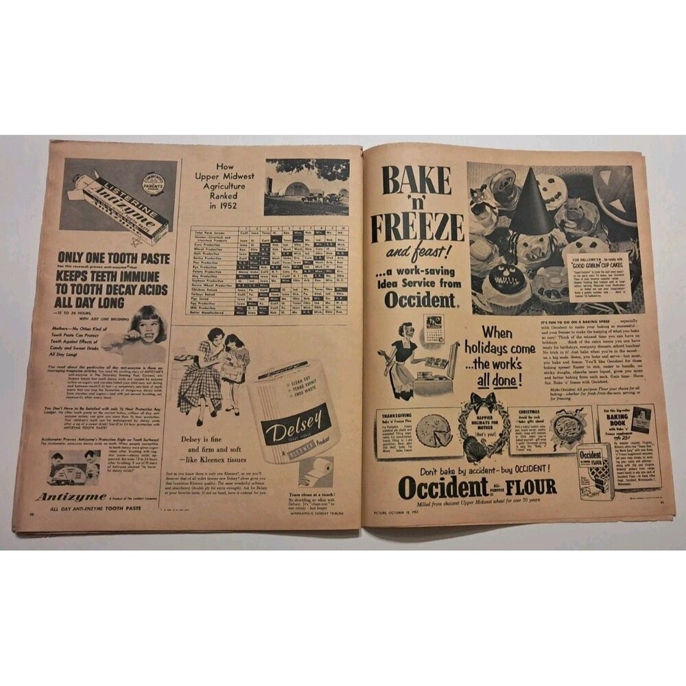 Picture Roto Magazine Minneapolis Sunday Tribune 10/18/1953 Soo Line Land Ad - Picture 10 of 12